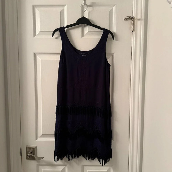 Navy Flirty  Holiday Dress, French Connection, US 4 - Picture 3 of 6